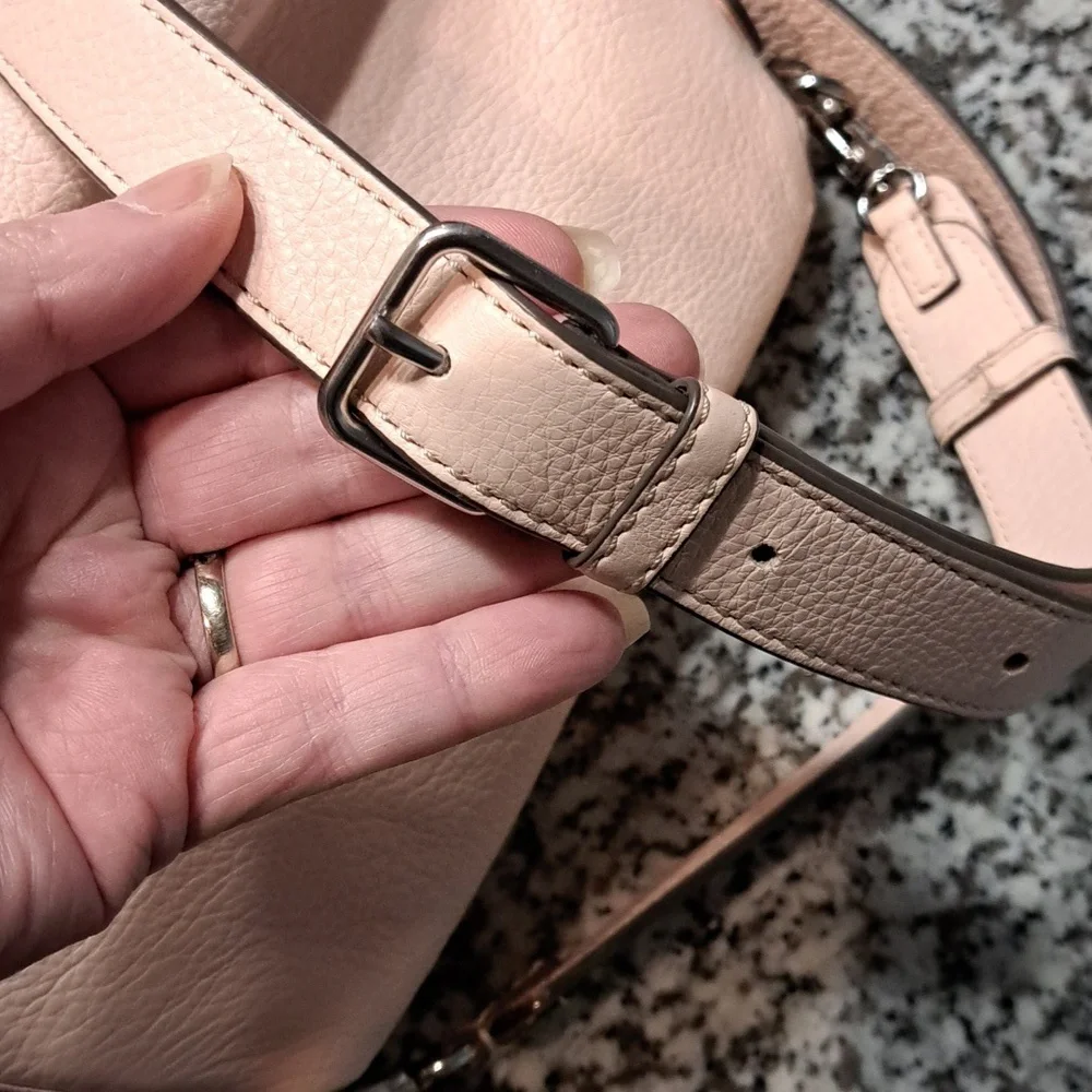 Marc Jacobs Q Natasha Bright Rosa Pink Leather Small Crossbody Bag - Picture 12 of 15